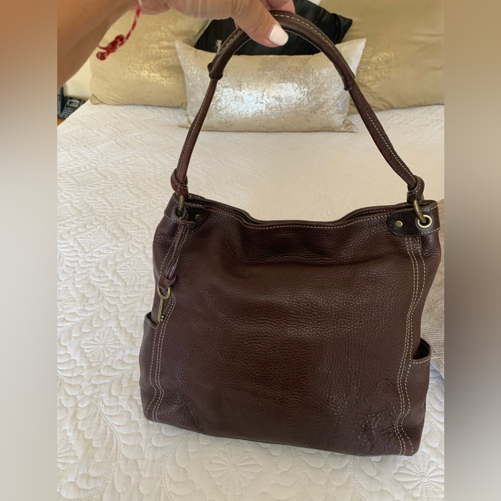 Fossil Dark Brown leather purse